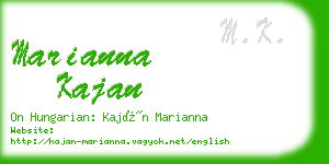 marianna kajan business card
